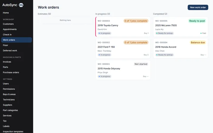 A job board that updates itself — a real screen from AutoSyncHQ