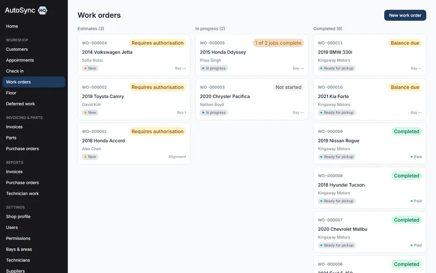 A job board that updates itself — a real screen from AutoSyncHQ